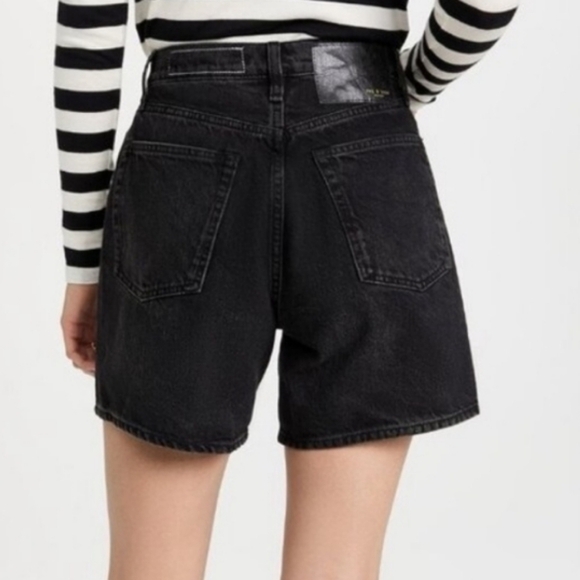 Rag & Bone Maya High Rise 6” Short in Black Modest Size 23 - Picture 2 of 11